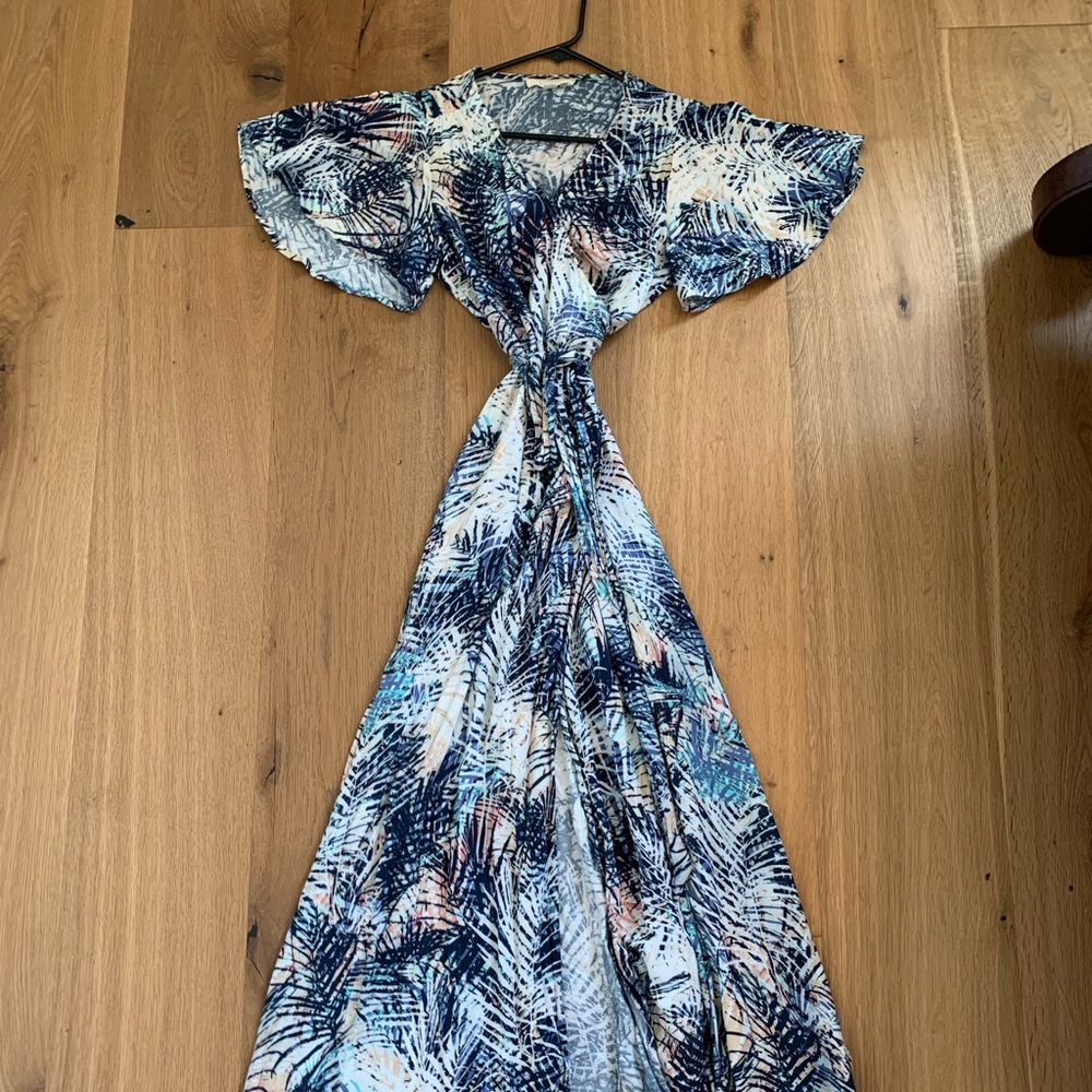 Flutter Sleeve Lovestitch Isla Wrap Dress